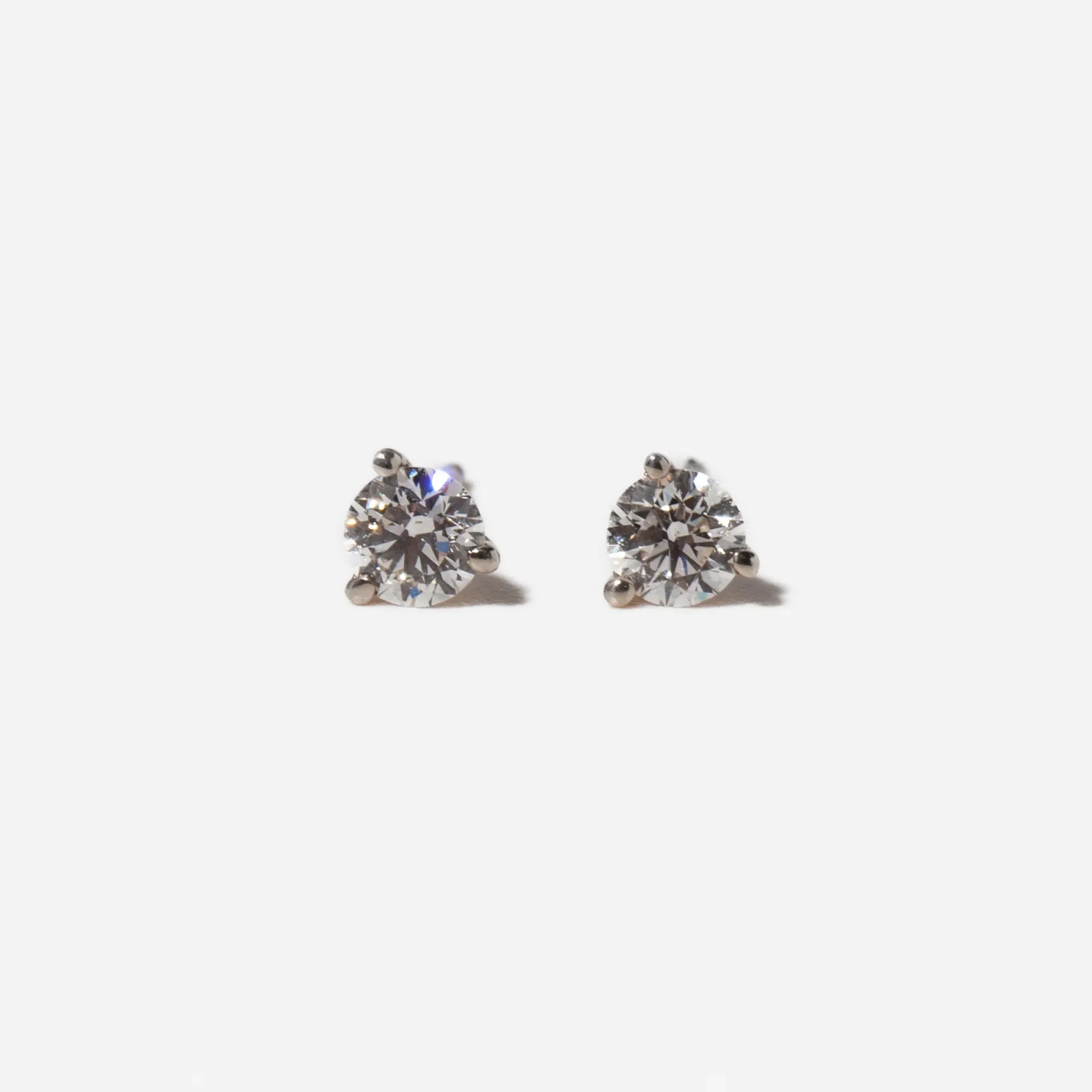 0.50 tcw Three-Prong Diamond Solitaire Studs