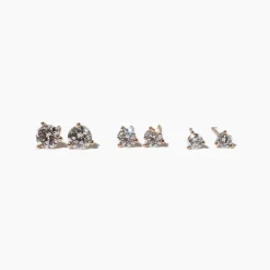 1.0 tcw Three-Prong Diamond Solitaire Studs