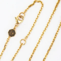All-Gold Initial Signet Necklace