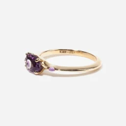 Amethyst Big Eye Ring