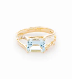 Aquamarine Floating Ring
