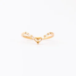 Argent Baguette Diamond Wedding Ring