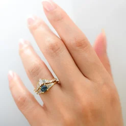 Art Deco Tiara Wedding Ring