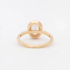 Athena Oval Halo Ring