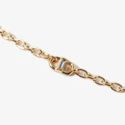 Baguette Diamond Open Link Square Oval Chain Bracelet