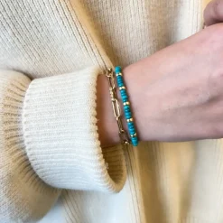 Baguette Diamond Paperclip Chain Bracelet