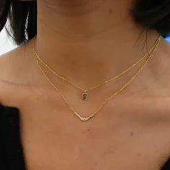 Baguette Wave Necklace