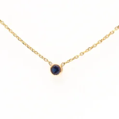 Barely-There Blue Sapphire Necklace