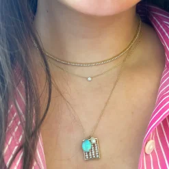 Barely-There Diamond Gold Necklace