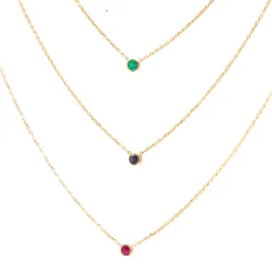 Barely-There Emerald Necklace