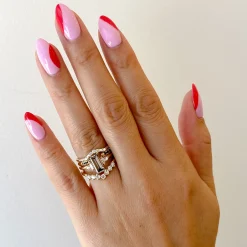 Black Diamond Chubby Equilibrium Cuff Ring