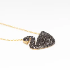 Black Swan Pavé Necklace
