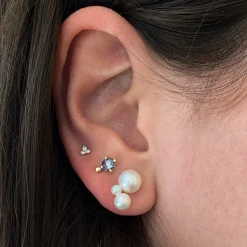 Blue Sapphire Aria Stud