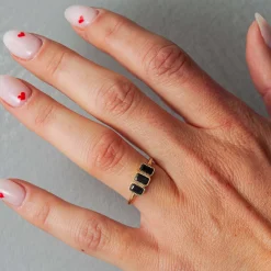 Blue Sapphire Campana Ring