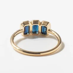 Blue Sapphire Campana Ring