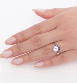 Blue Sapphire Grand Tiara Band