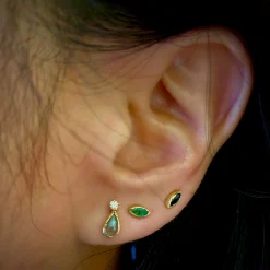 Bud Emerald Earrings