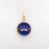 Ceramic & Diamond Crown Hinged Charm
