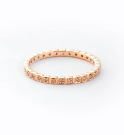 Champagne Diamond Wheat Eternity Band