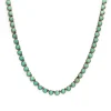 Chrysoprase Mini Dot Riviere Necklace
