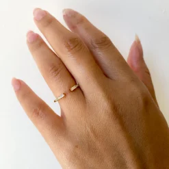 Diamond Baguette Equilibrium Cuff Ring