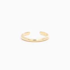 Diamond Baguette Half Round Cuff Ring