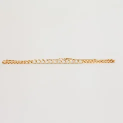 Diamond Bezel Tennis Segment Curb Chain Bracelet