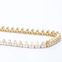 Diamond Cluster Tennis Bracelet