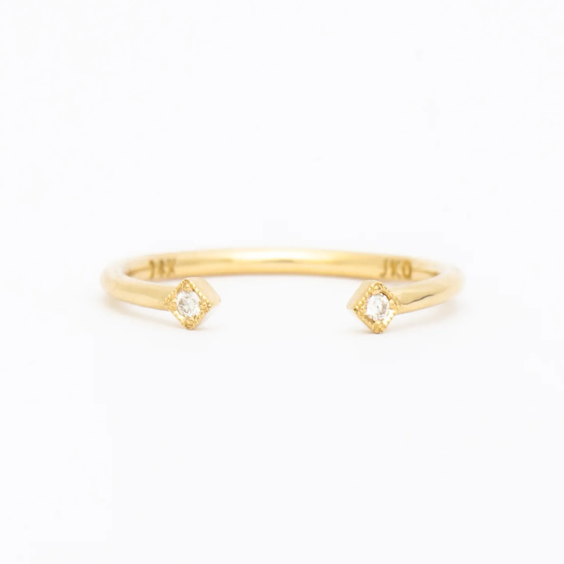 Diamond Deco Square Cuff Ring