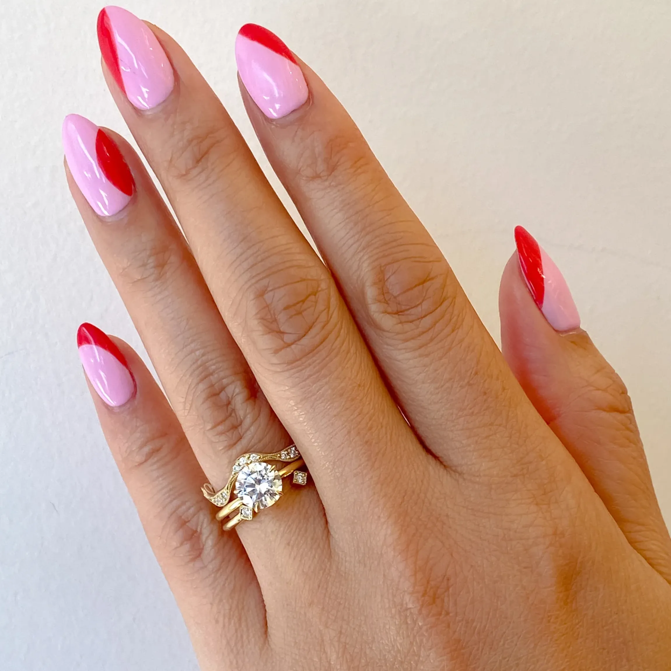 Diamond Deco Square Cuff Ring