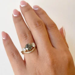 Diamond Dusted Curve Band