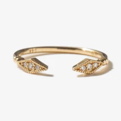 Diamond Kite Cuff Ring
