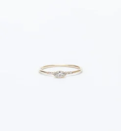 Diamond Marquise Equilibrium Ring