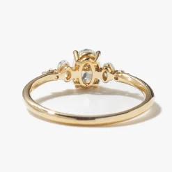 Diamond Oval Pebble Ring