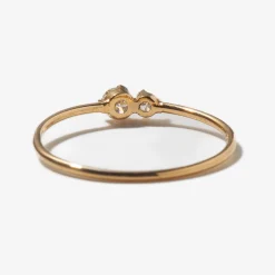 Double Prong Diamond Ring