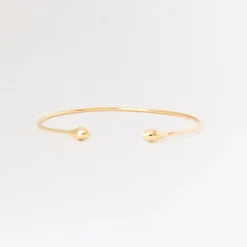 Double Snake Head with Diamond Eyes Cuff