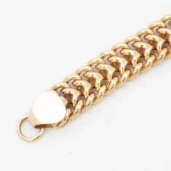 Double Wide Curb Chain Bracelet