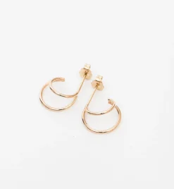 Double Wire Huggie Hoops