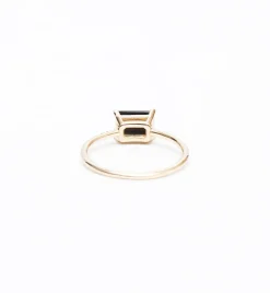 East West Onyx Equilibrium Ring
