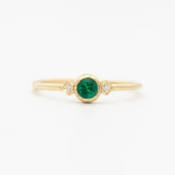 Emerald Sotto Voce Ring