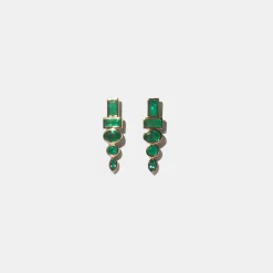 Emerald Totem Studs