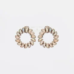 Ethiopian Opal Marabou Bypass Hoops