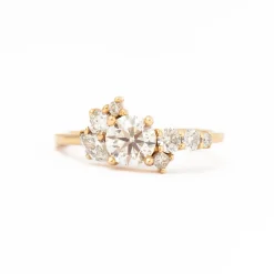 Exclusive Prism Diamond Cluster Ring