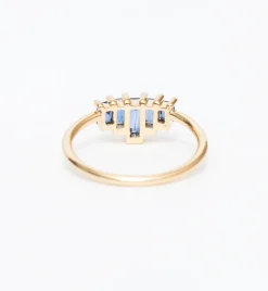 Five Baguette Sapphire Ring