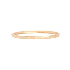 Flush-set Diamond Hinged Bangle