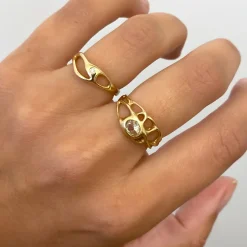 Gale Rose Cut Champagne Diamond Ring