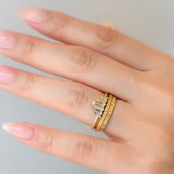 Geometric Pattern Eternity Band