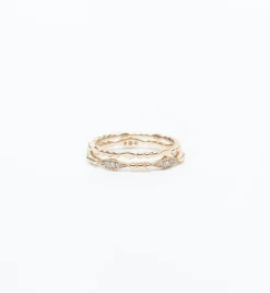 Gold Marquise Beaded Band
