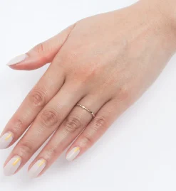 Gold Marquise Beaded Band