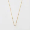 Gold Medium Barely-There Diamond Necklace